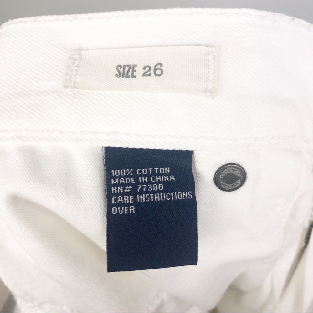 MADEWELL | White Denim Mid-Rise Cut Off Jean Shorts Women’s Size 26 (2) - Picture 6 of 7